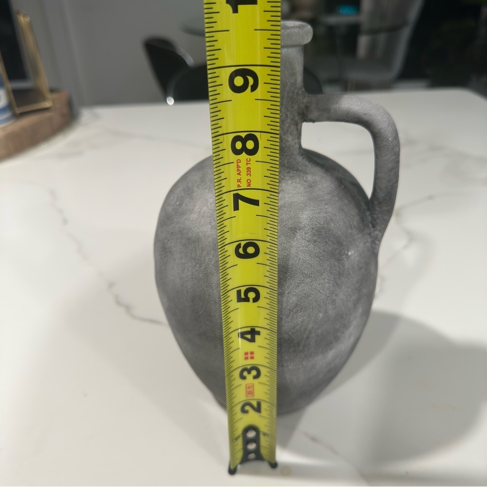 Anthropologie Amber Lewis Gray Ceramic Art Collection vase. - Picture 8 of 10